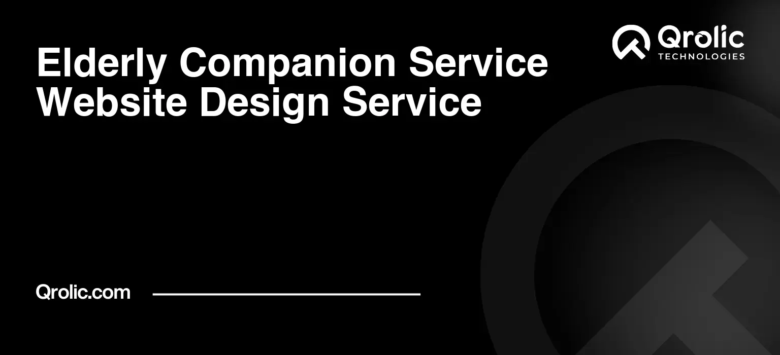 Elderly Companion Service Website Design