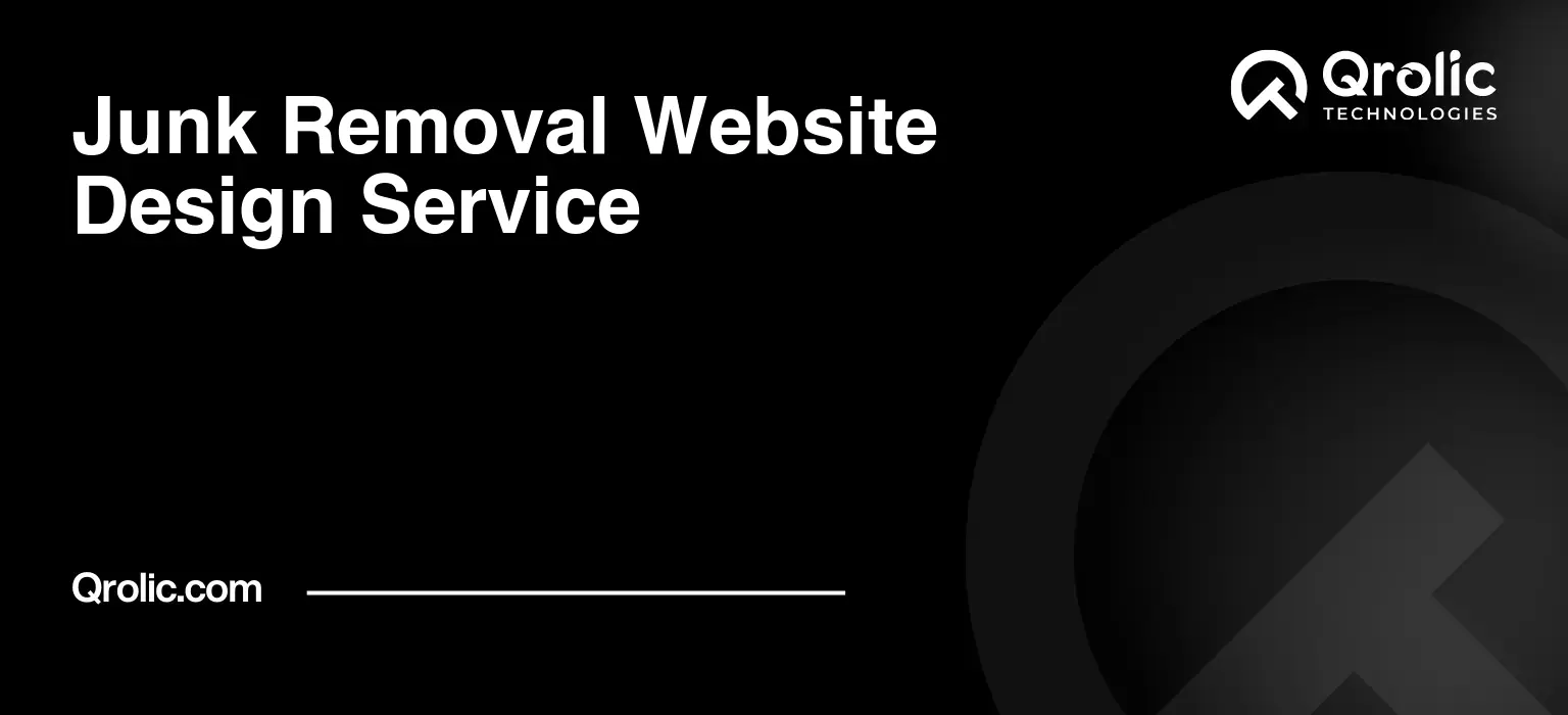 Junk Removal Website Design Service