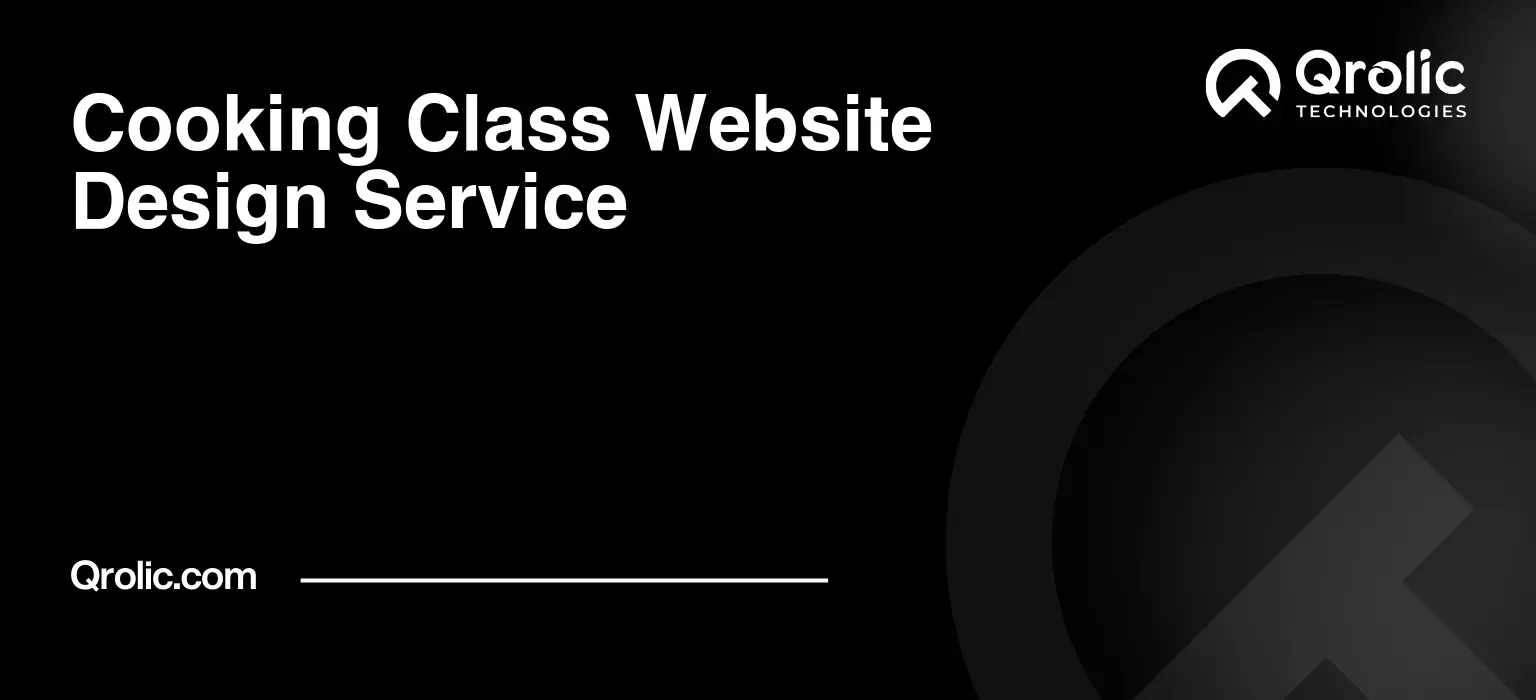 Cooking Class Website Design