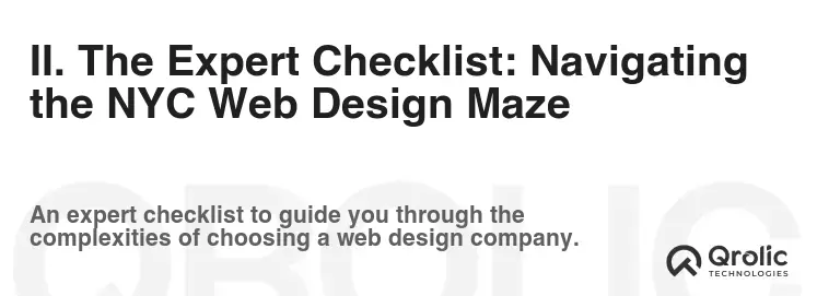 II. The Expert Checklist: Navigating the NYC Web Design Maze