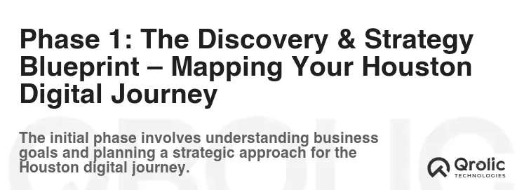 Phase 1: The Discovery & Strategy Blueprint – Mapping Your Houston Digital Journey Phase 1: The Discovery & Strategy Blueprint – Mapping Your Houston Digital Journey