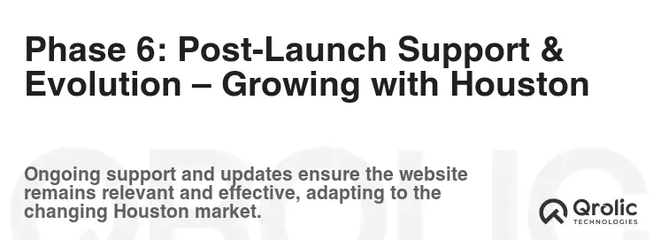 Phase 6: Post-Launch Support & Evolution – Growing with Houston Phase 6: Post-Launch Support & Evolution – Growing with Houston
