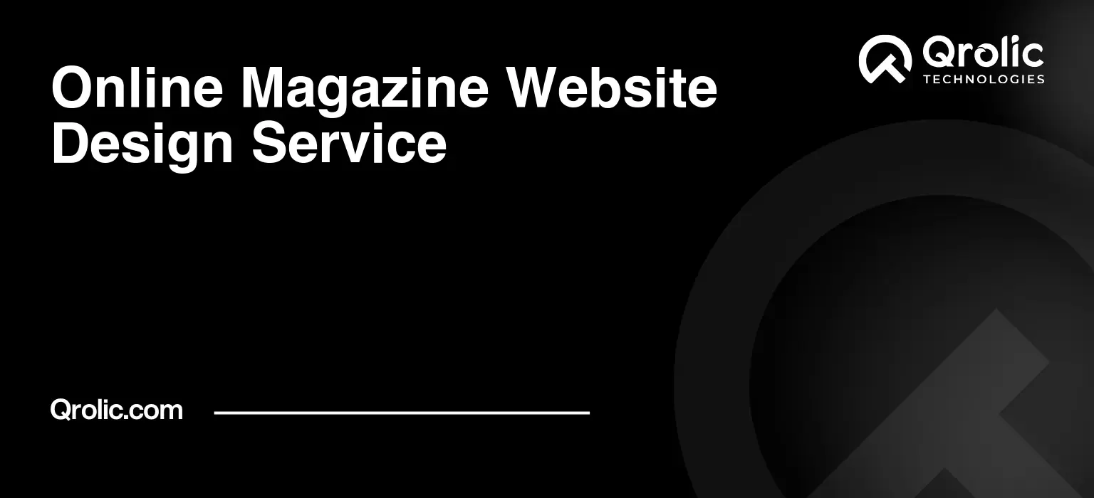 Online Magazine Website Design