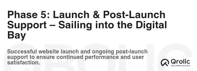 Phase 5: Launch & Post-Launch Support – Sailing into the Digital Bay Phase 5: Launch & Post-Launch Support – Sailing into the Digital Bay