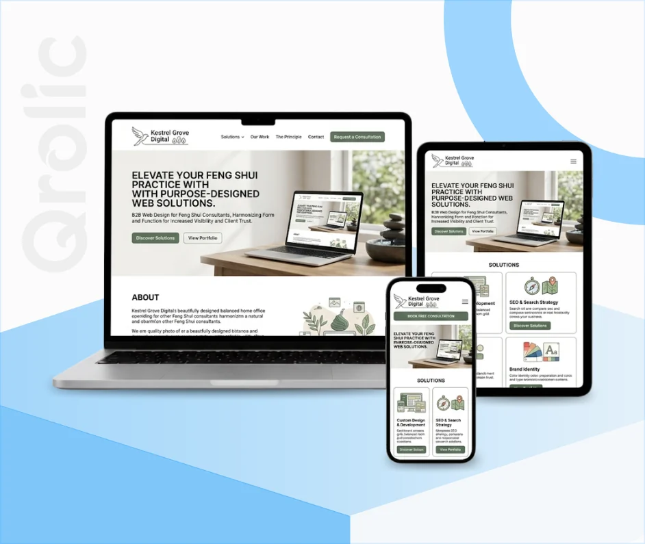 Feng Shui Consultant Website Design and Development Feng Shui consultant website design and development services with harmonious layout and booking system