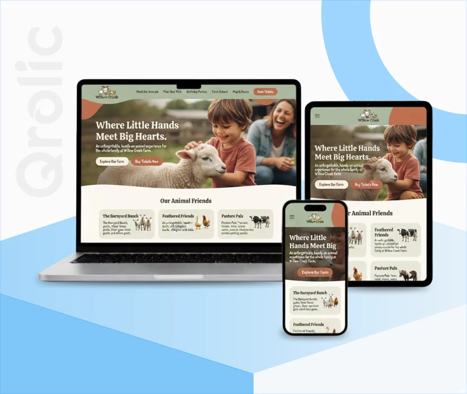 Petting Zoo Website Design and Development Services Petting zoo website design and development services by Qrolic