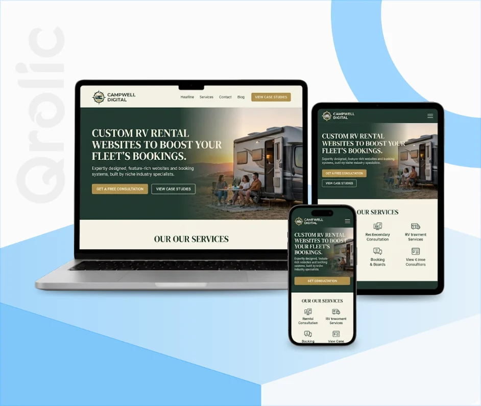 RV Rental Website Design & Development Service RV rental website design and development services with integrated booking system