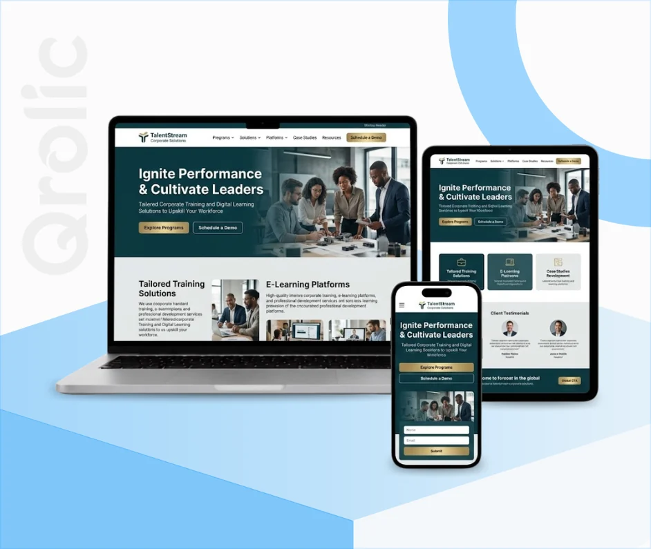 Voice coach website design and development services showing custom booking and branded coaching pages