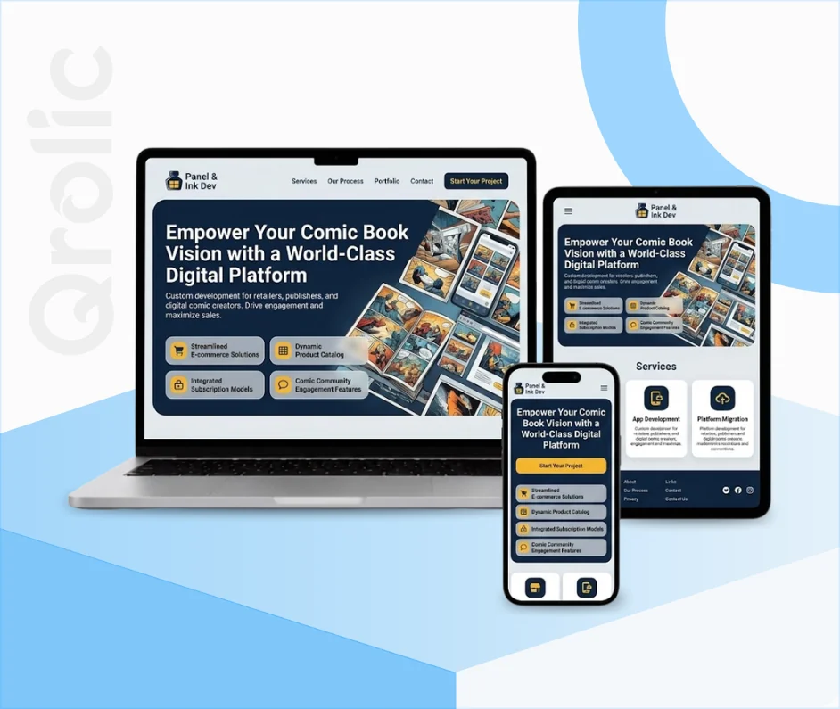 Comic Book Store Website Design and Development Services Comic book store website design and development services by Qrolic