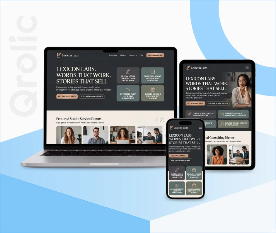 Freelance Copywriter Website Design and Development Services Freelance copywriter website design and development services by Qrolic