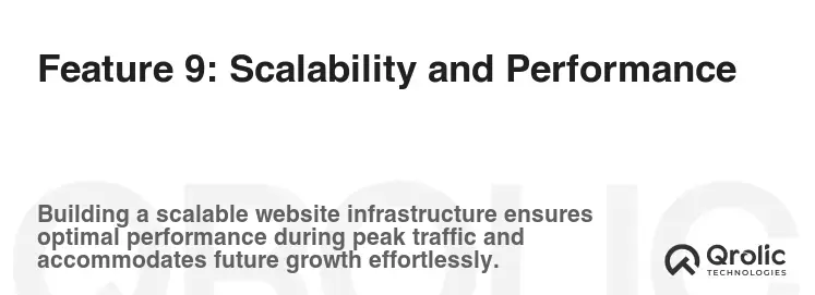 Feature 9: Scalability and Performance Feature 9: Scalability and Performance