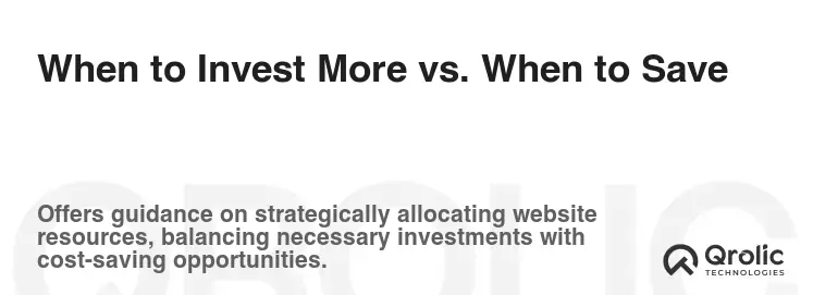 When to Invest More vs. When to Save