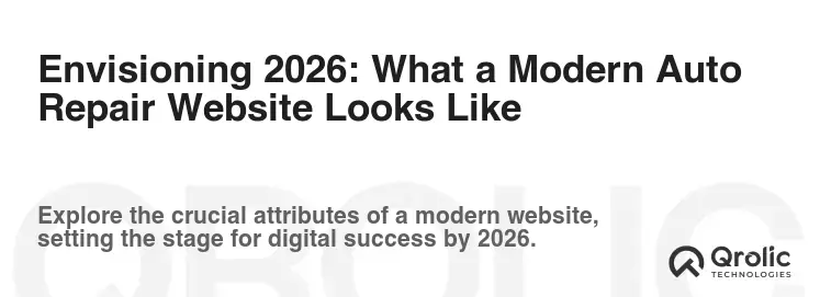 Envisioning 2026: What a Modern Auto Repair Website Looks Like Envisioning 2026: What a Modern Auto Repair Website Looks Like