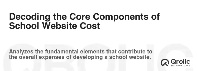 Decoding the Core Components of School Website Cost