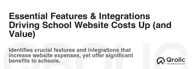 Essential Features & Integrations Driving School Website Costs Up (and Value)