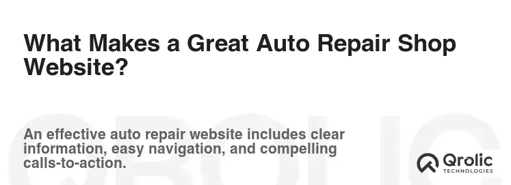 What Makes a Great Auto Repair Shop Website?