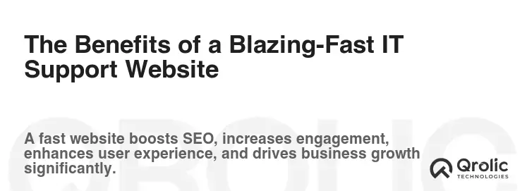 The Benefits of a Blazing-Fast IT Support Website The Benefits of a Blazing-Fast IT Support Website