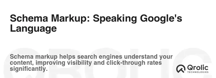 Schema Markup: Speaking Google's Language Schema Markup: Speaking Google's Language