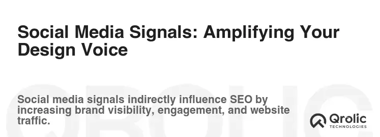 Social Media Signals: Amplifying Your Design Voice Social Media Signals: Amplifying Your Design Voice
