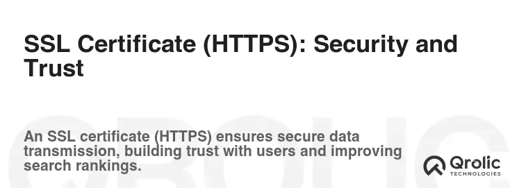 SSL Certificate (HTTPS): Security and Trust SSL Certificate (HTTPS): Security and Trust