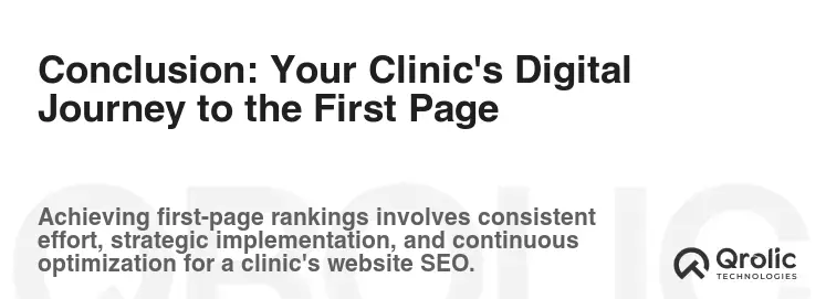 Conclusion: Your Clinic's Digital Journey to the First Page