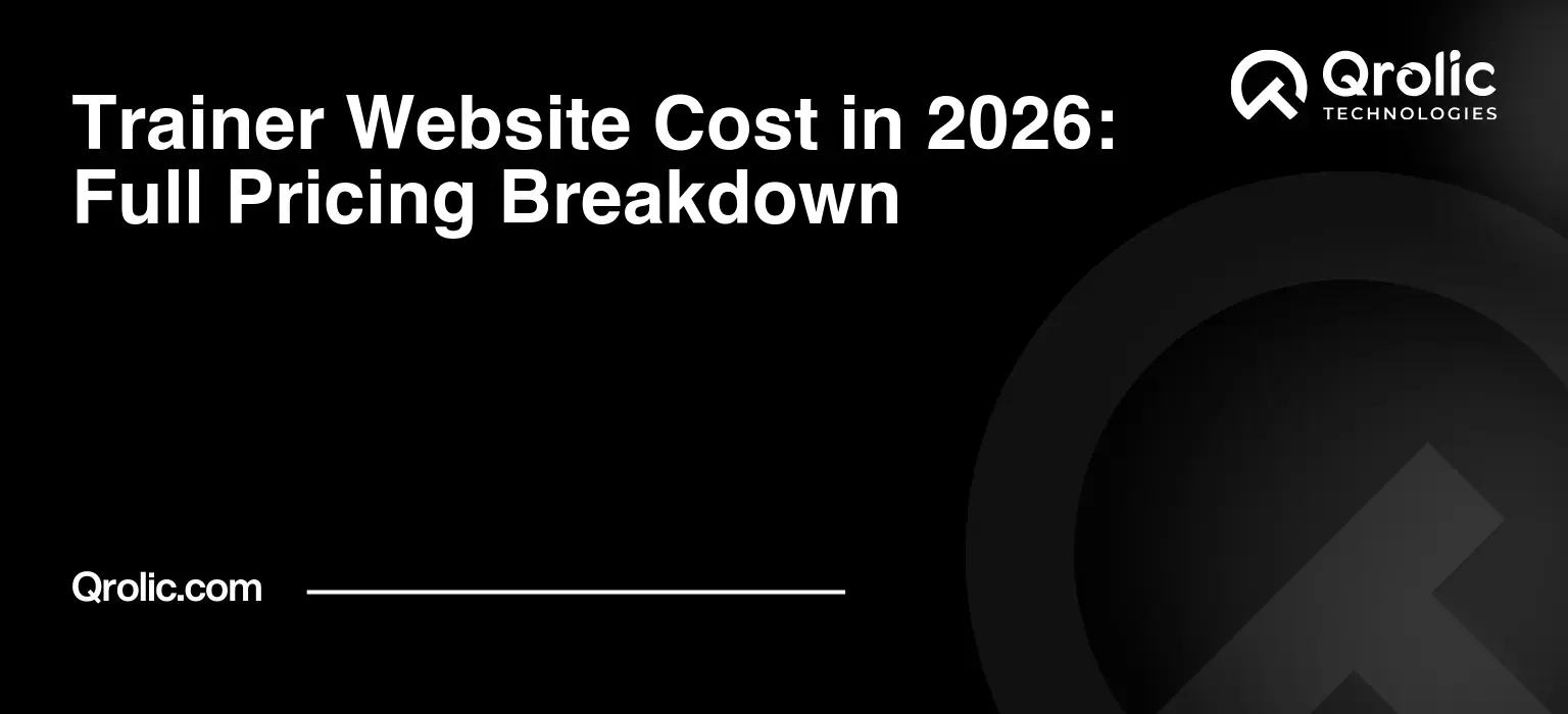 Trainer Website Cost in 2026: Full Pricing Breakdown