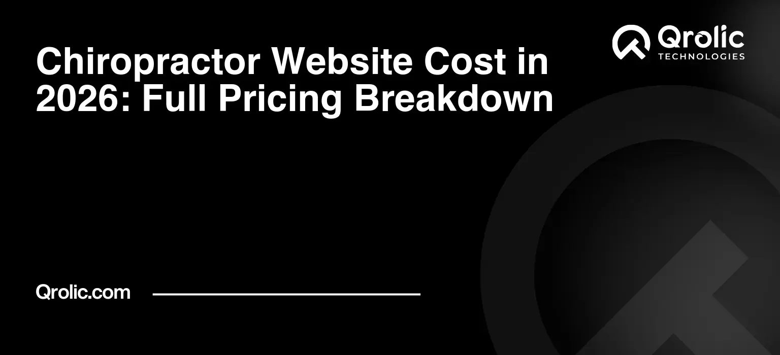 Chiropractor Website Cost in 2026: Full Pricing Breakdown