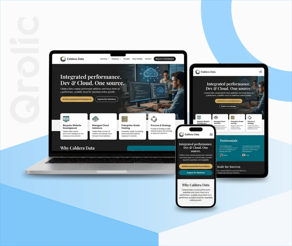 Cloud and hosting website design and development services with billing and dashboard features
