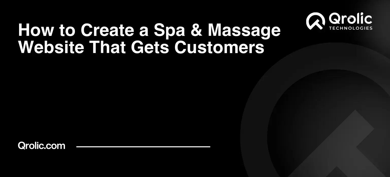 How to Create a Spa & Massage Website That Gets Customers