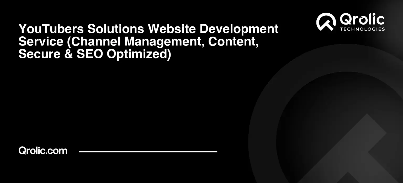 YouTubers-Solutions-Website-Development-Service-Channel-Management-Content-Secure-amp-SEO-Optimized-Featured-Image