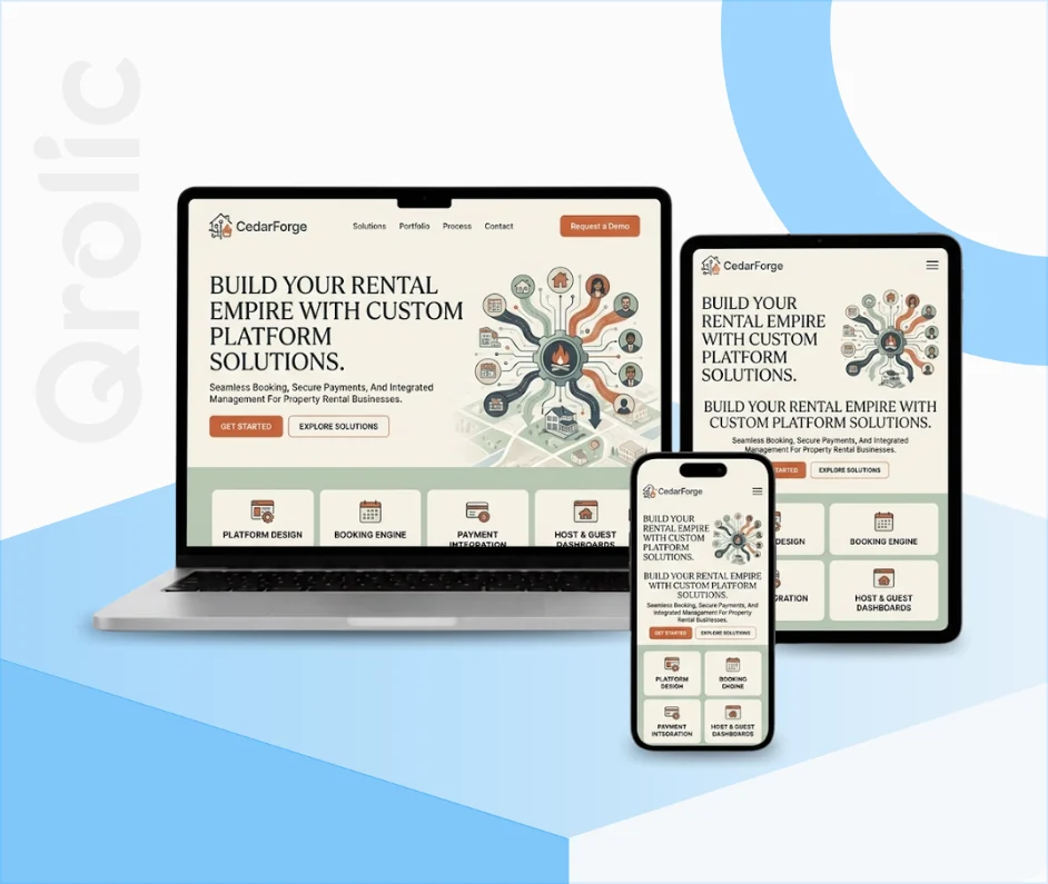 Property Rental Platforms Website Design and Development Website design and development services for property rental listings and booking platforms