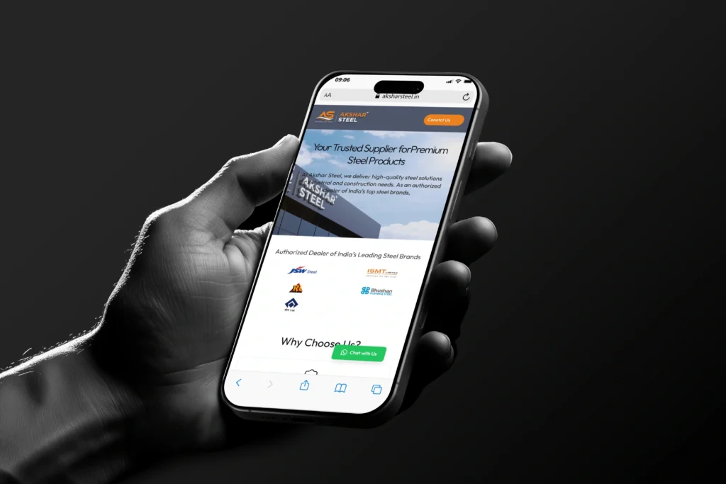 Trusted Steel, Stronger Digital Presence – Akshar Steel Case Study