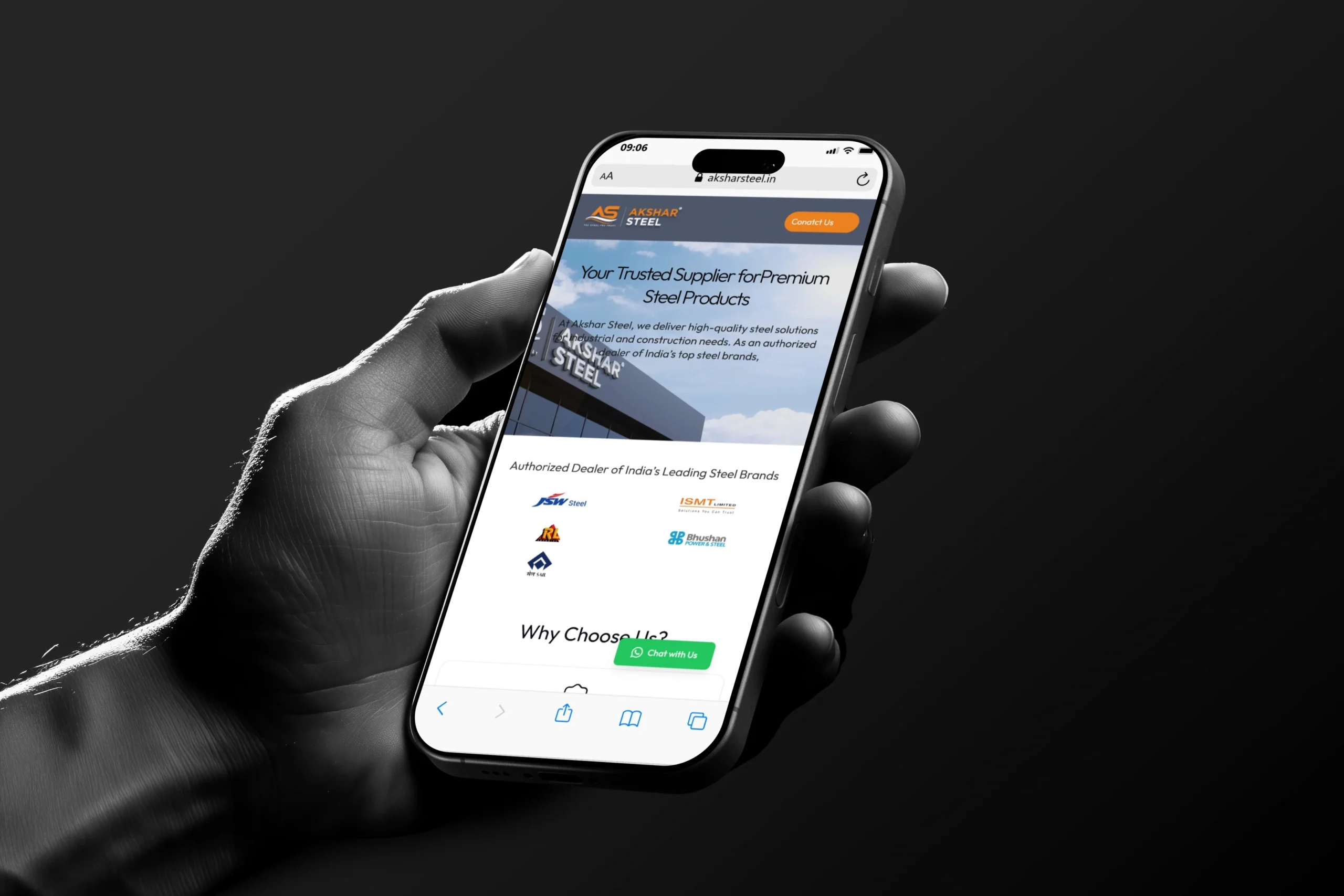 Trusted Steel, Stronger Digital Presence – Akshar Steel Case Study