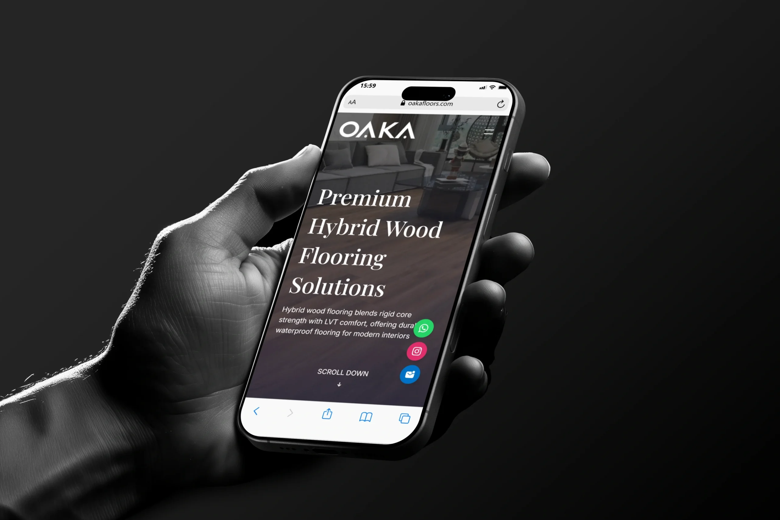 Premium Digital Experience That Matches OAKA’s Luxury Flooring Standards
