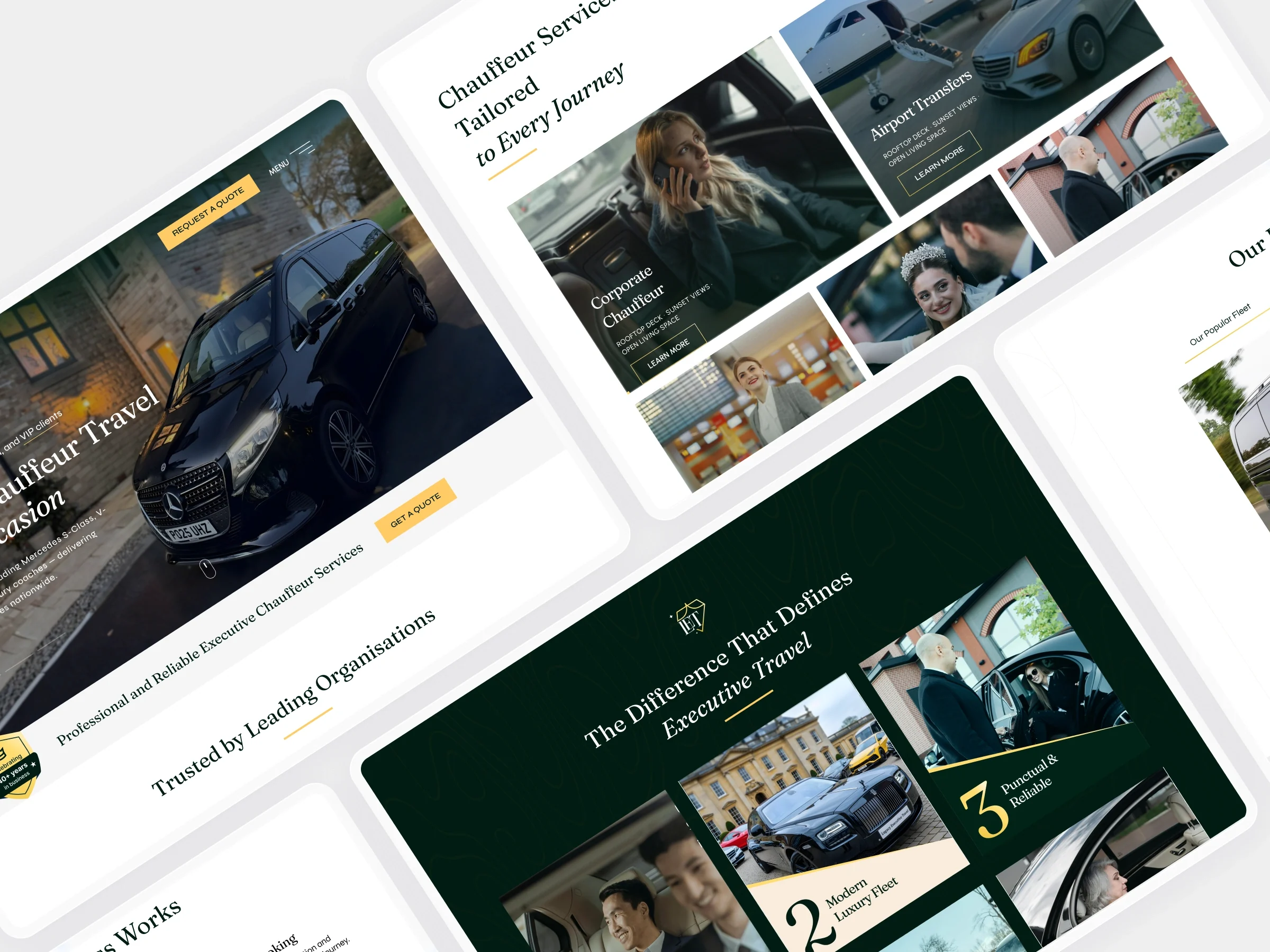 Legacy Executive Travel Website Redesign Case Study – Luxury Chauffeur Platform Dribbble Shot Desk - 19