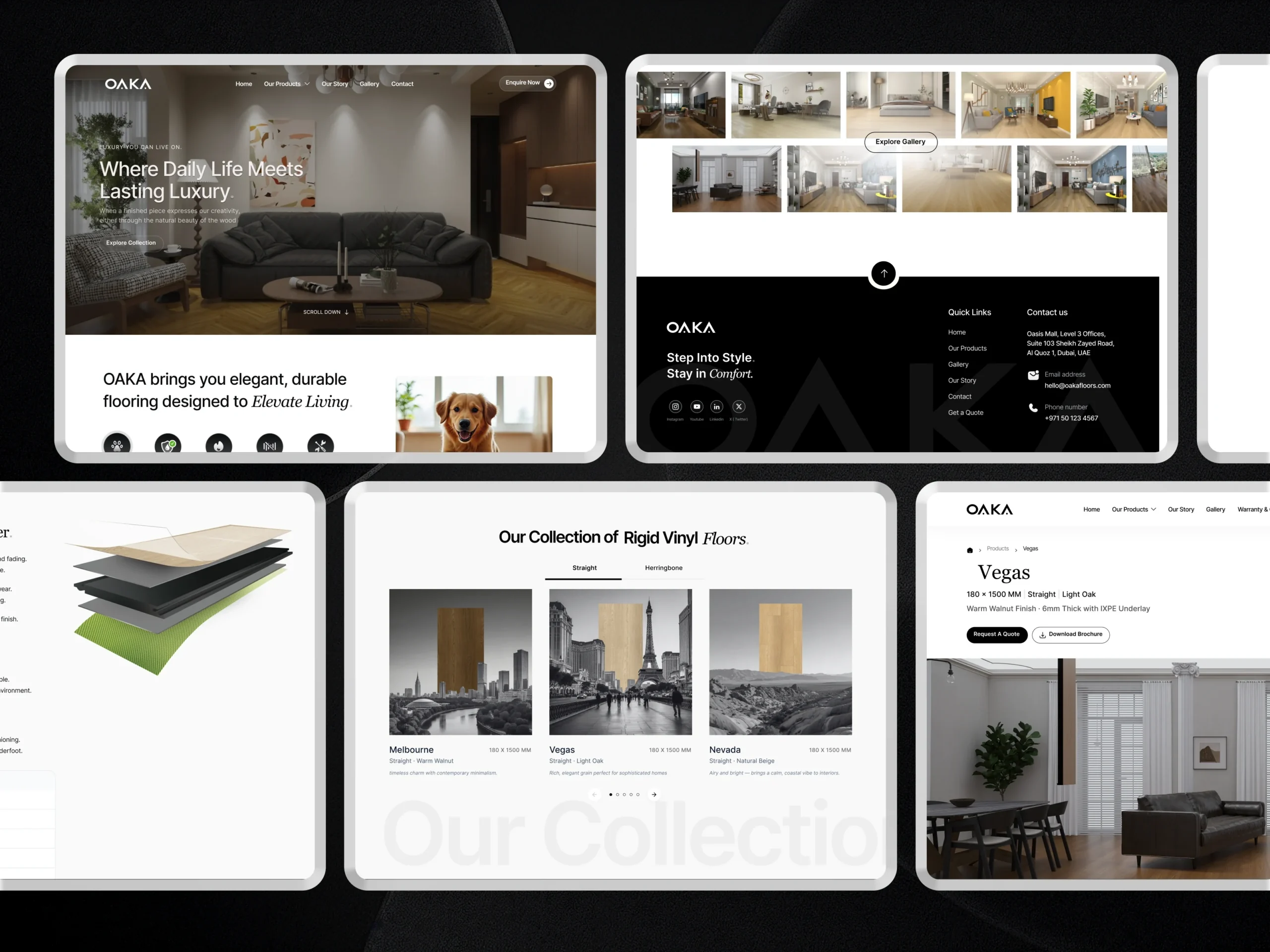 Premium Digital Experience That Matches OAKA’s Luxury Flooring Standards