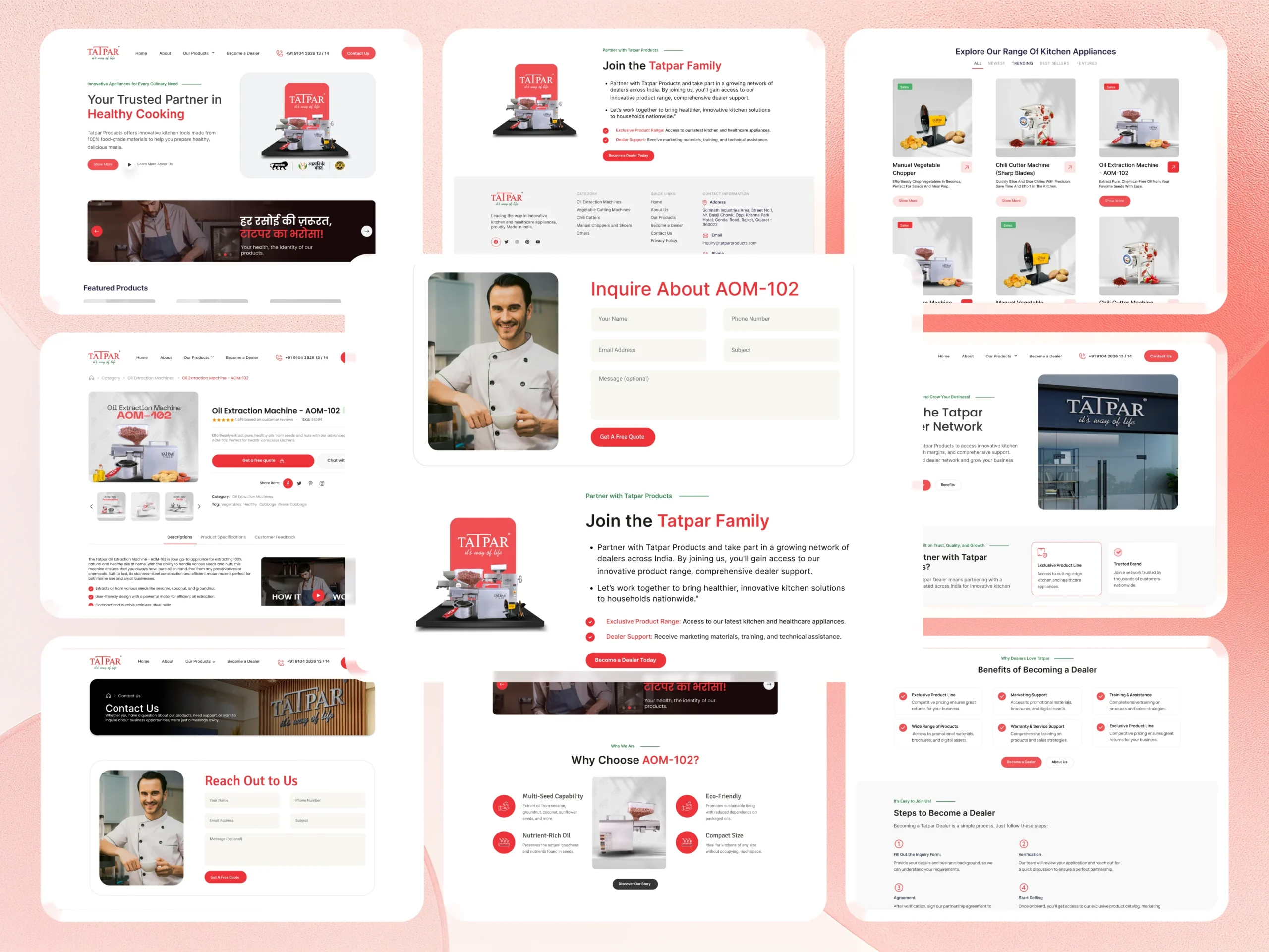 Transforming Tatpar’s Outdated Website into a Scalable Kitchen Equipment Platform Transforming