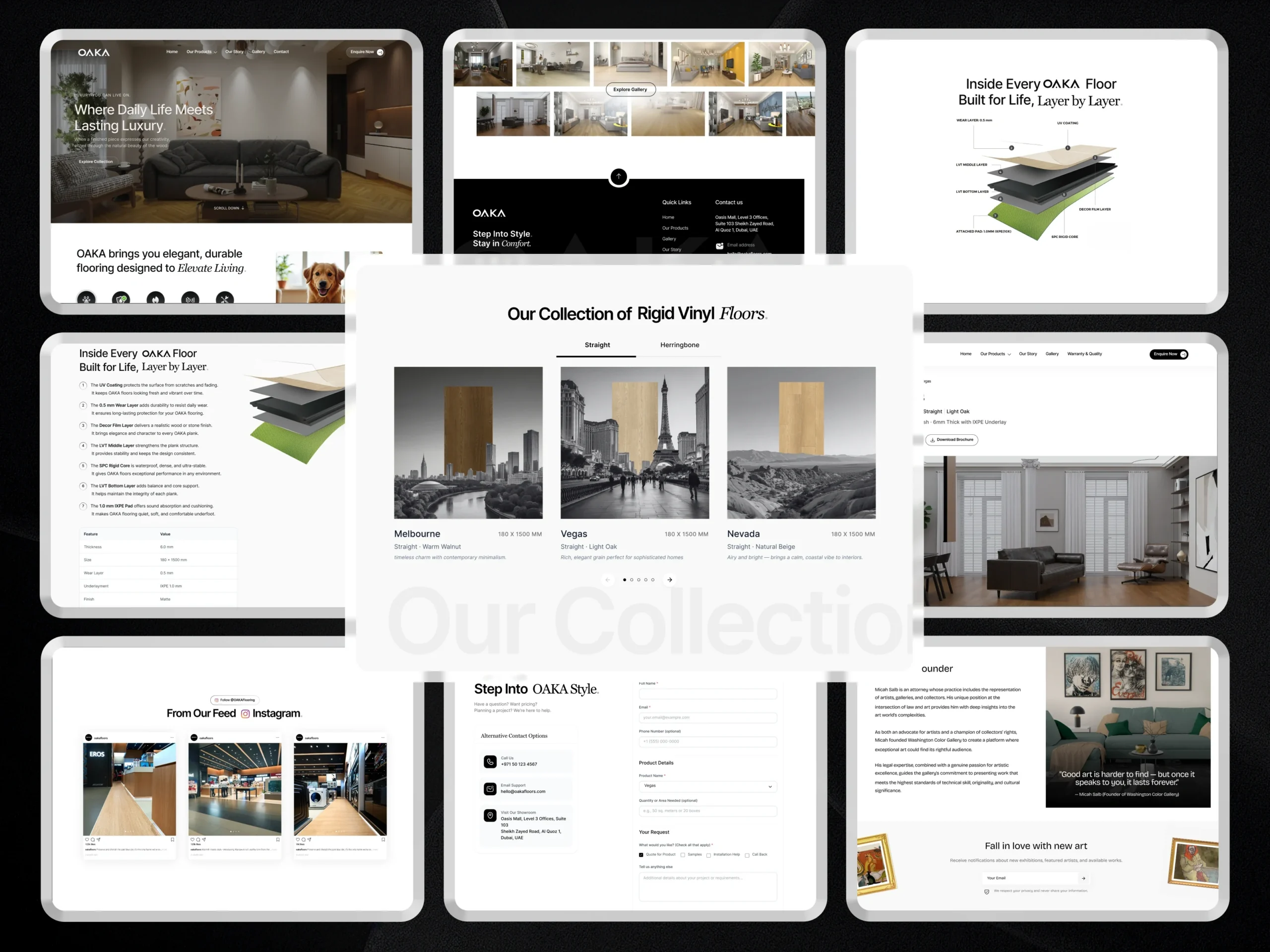 Premium Digital Experience That Matches OAKA’s Luxury Flooring Standards