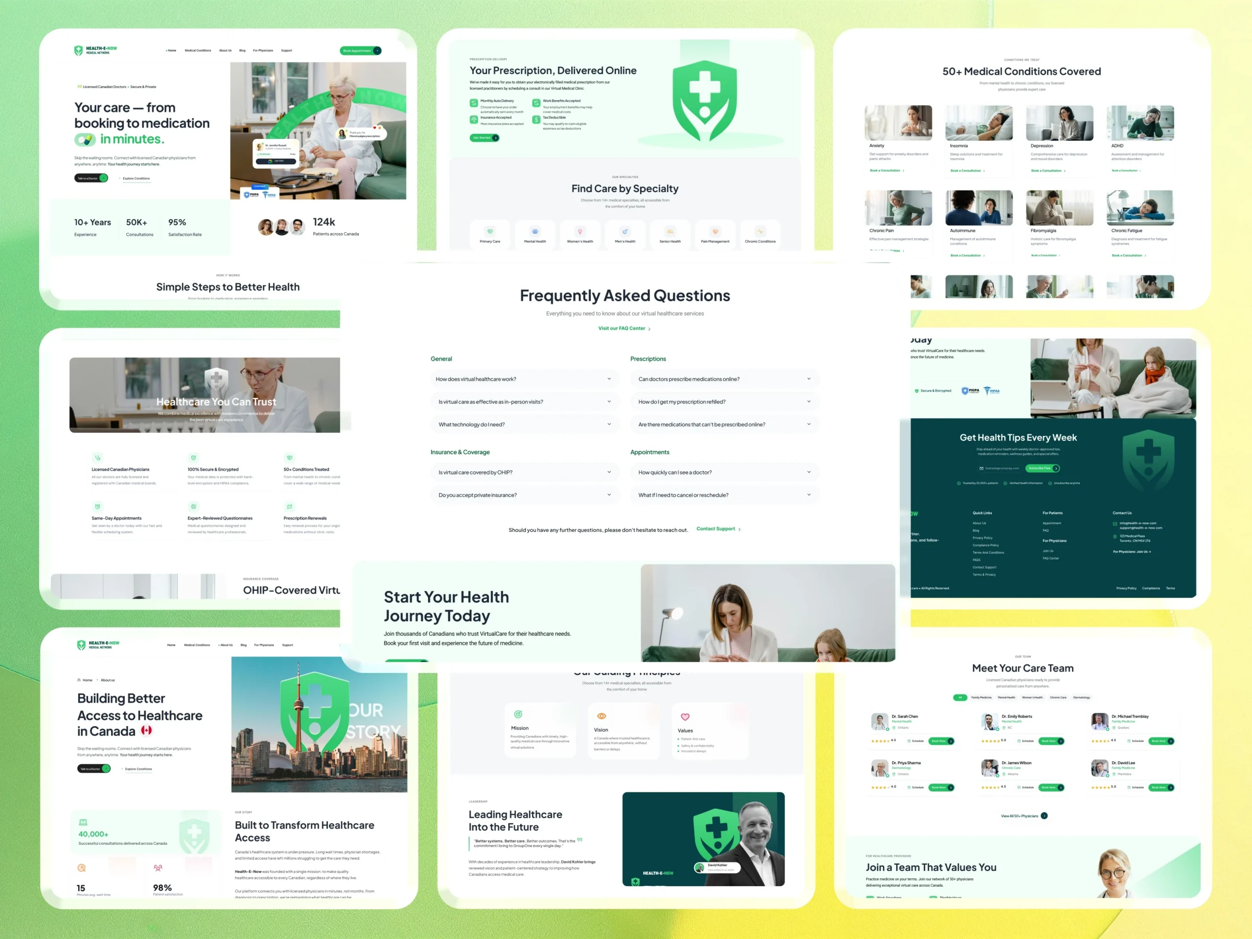 Health-e-now Website Redesign & UI/UX Enhancement Dribbble Shot Desk - 27