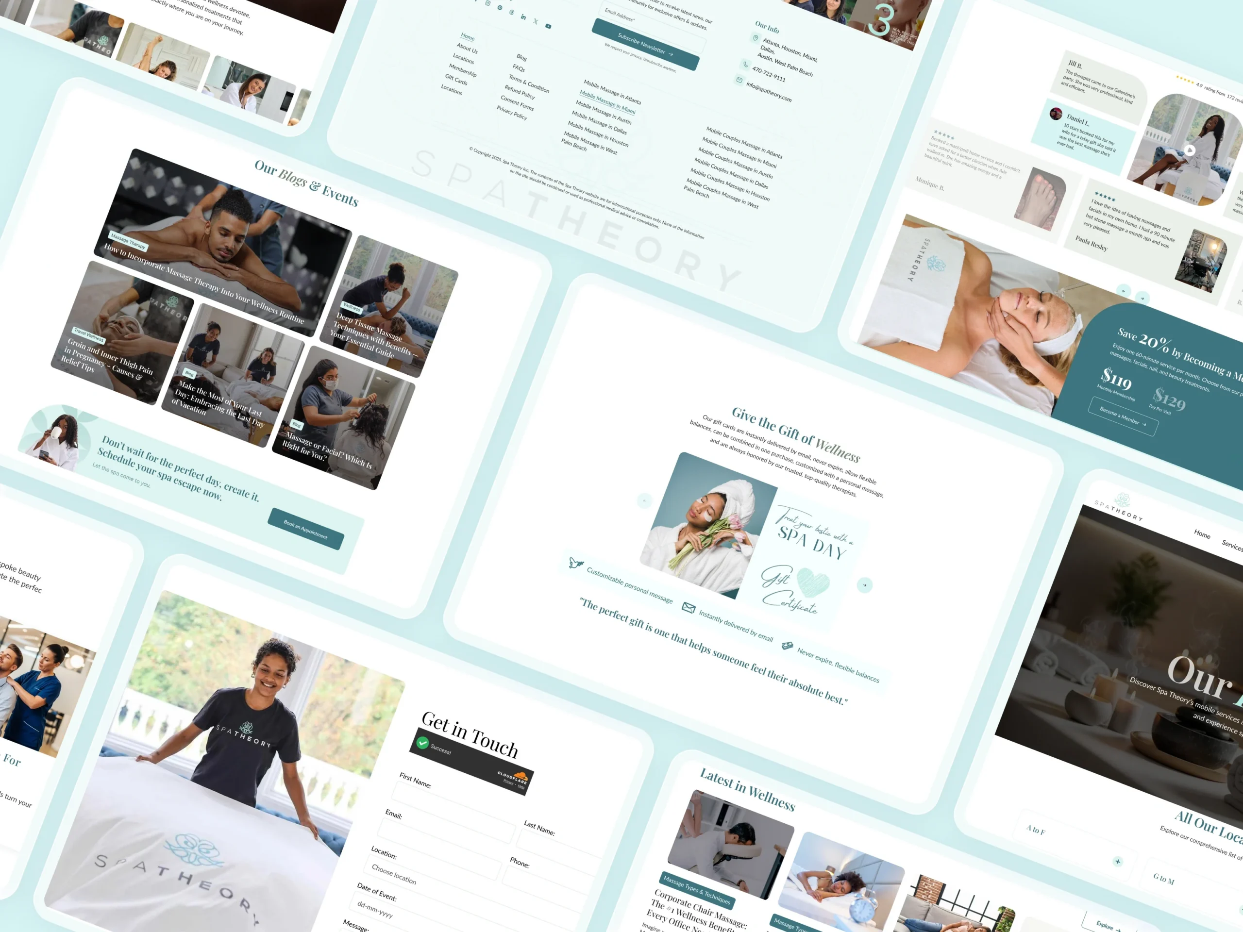 Spa Booking Website Development,spa website development,booking website WordPress