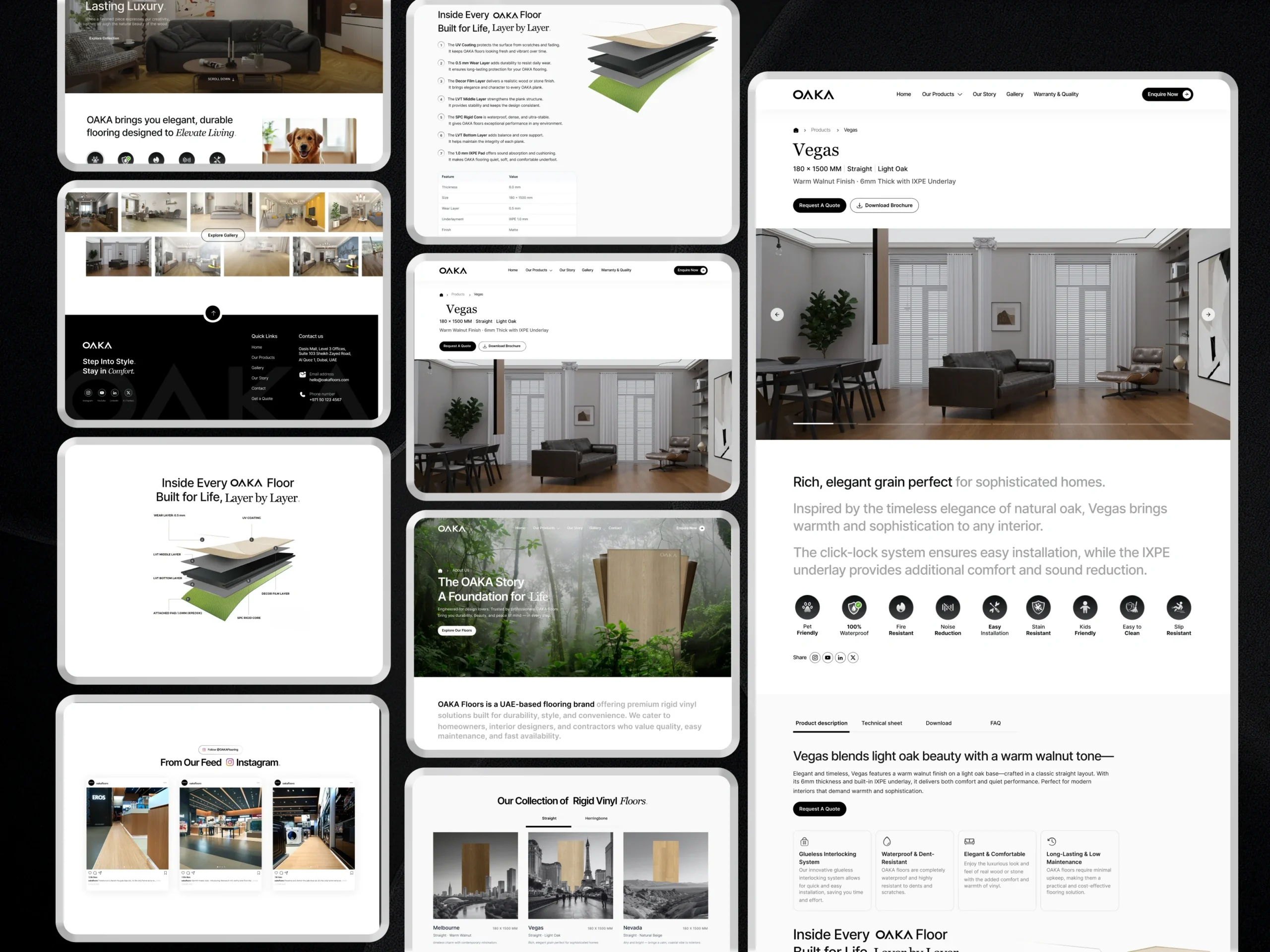 Premium Digital Experience That Matches OAKA’s Luxury Flooring Standards