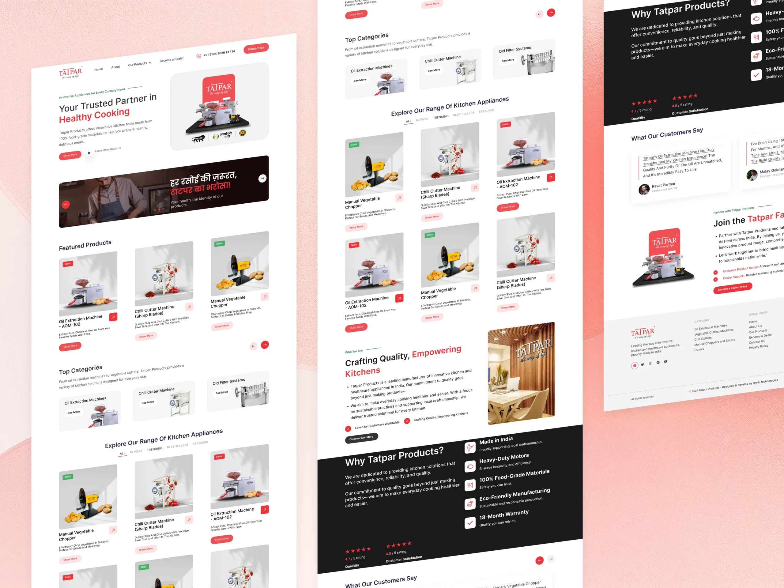 Transforming Tatpar’s Outdated Website into a Scalable Kitchen Equipment Platform Transforming