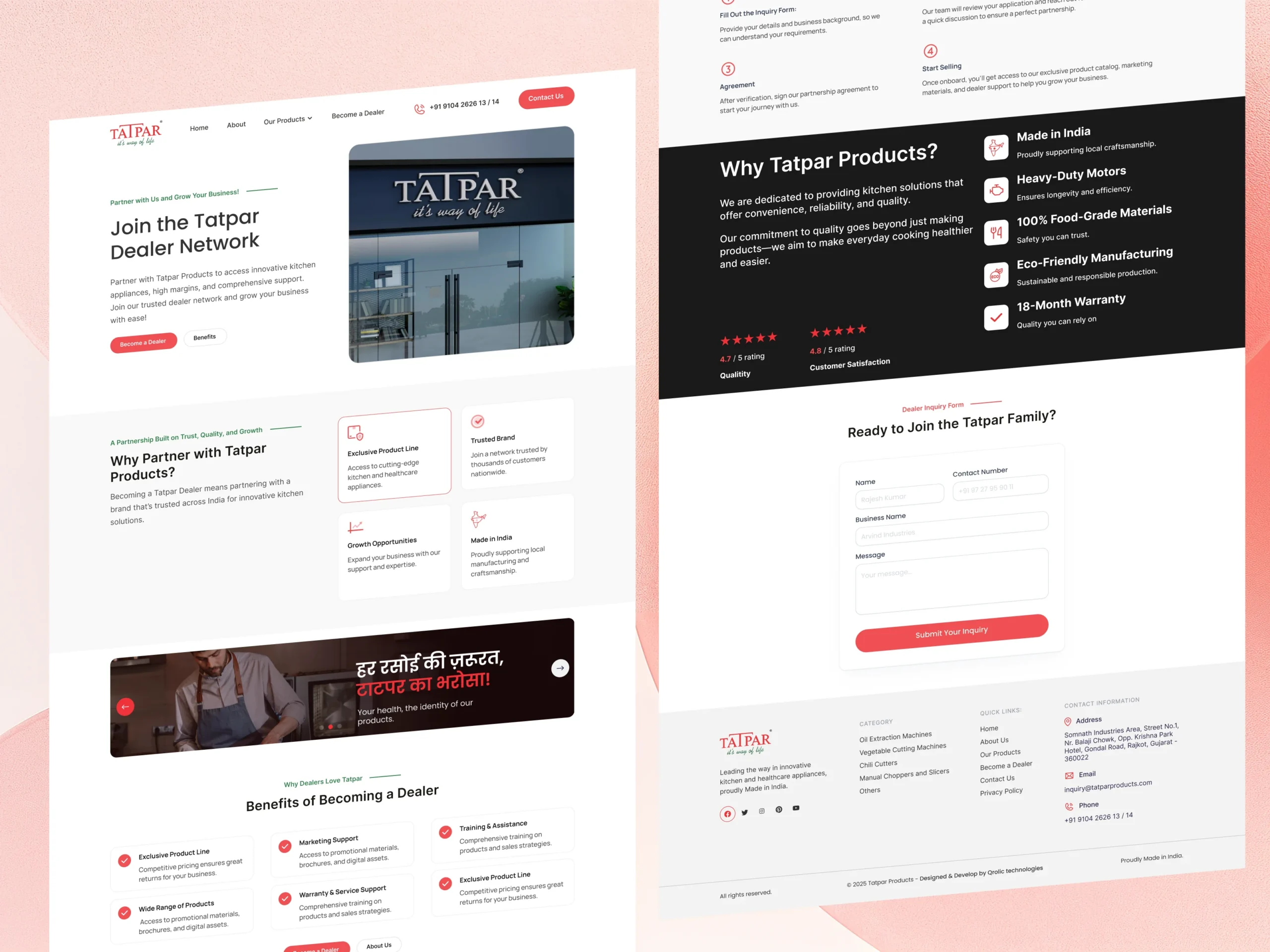 Transforming Tatpar’s Outdated Website into a Scalable Kitchen Equipment Platform Transforming
