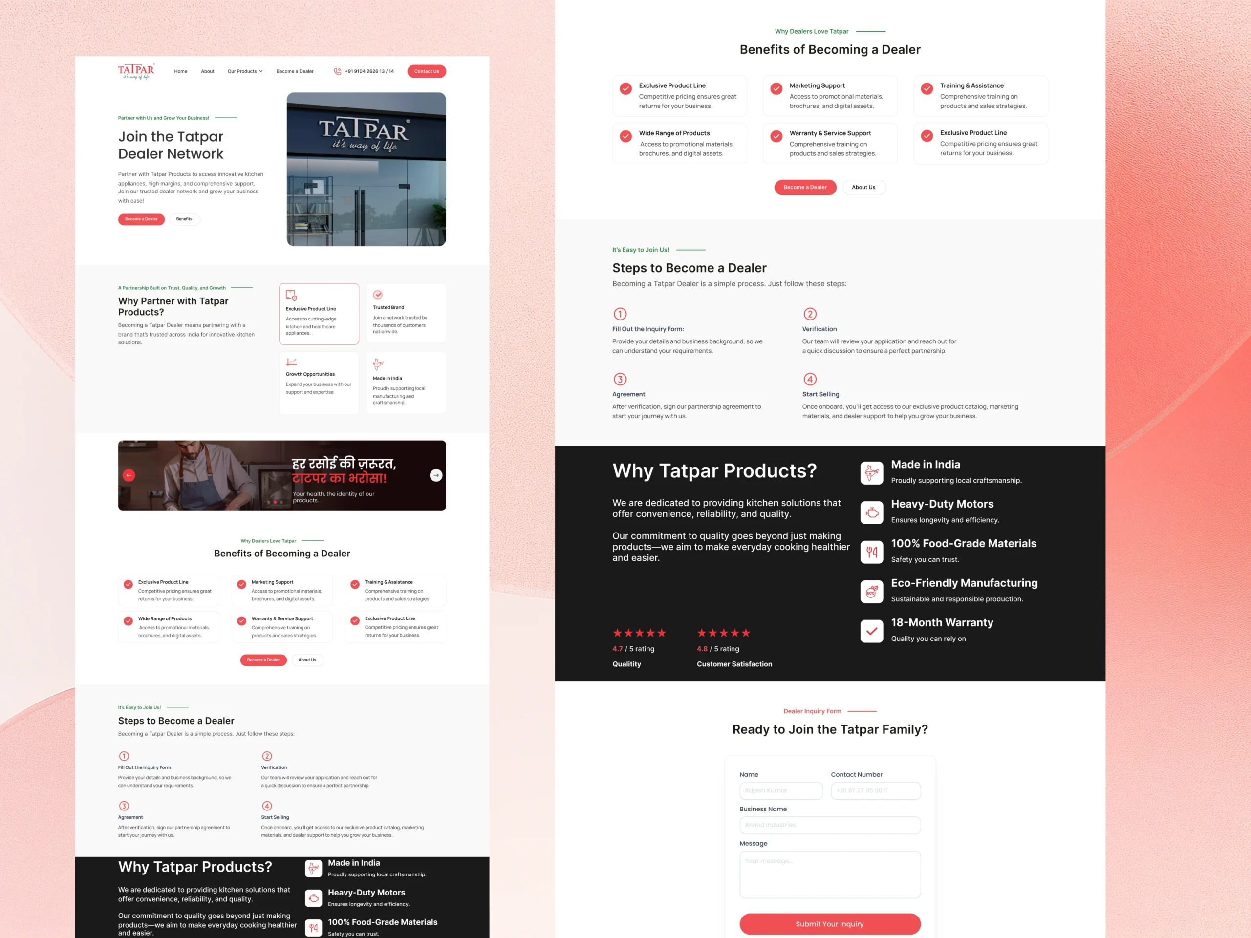 Transforming Tatpar’s Outdated Website into a Scalable Kitchen Equipment Platform Transforming