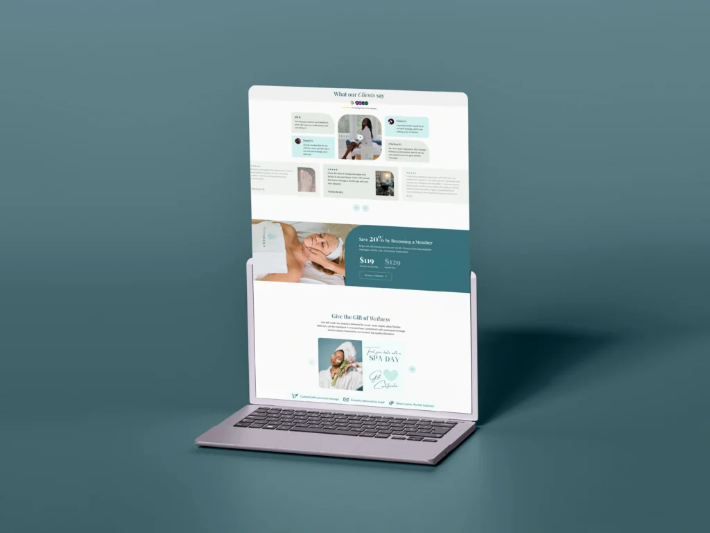 Spa Booking Website Development,spa website development,booking website WordPress