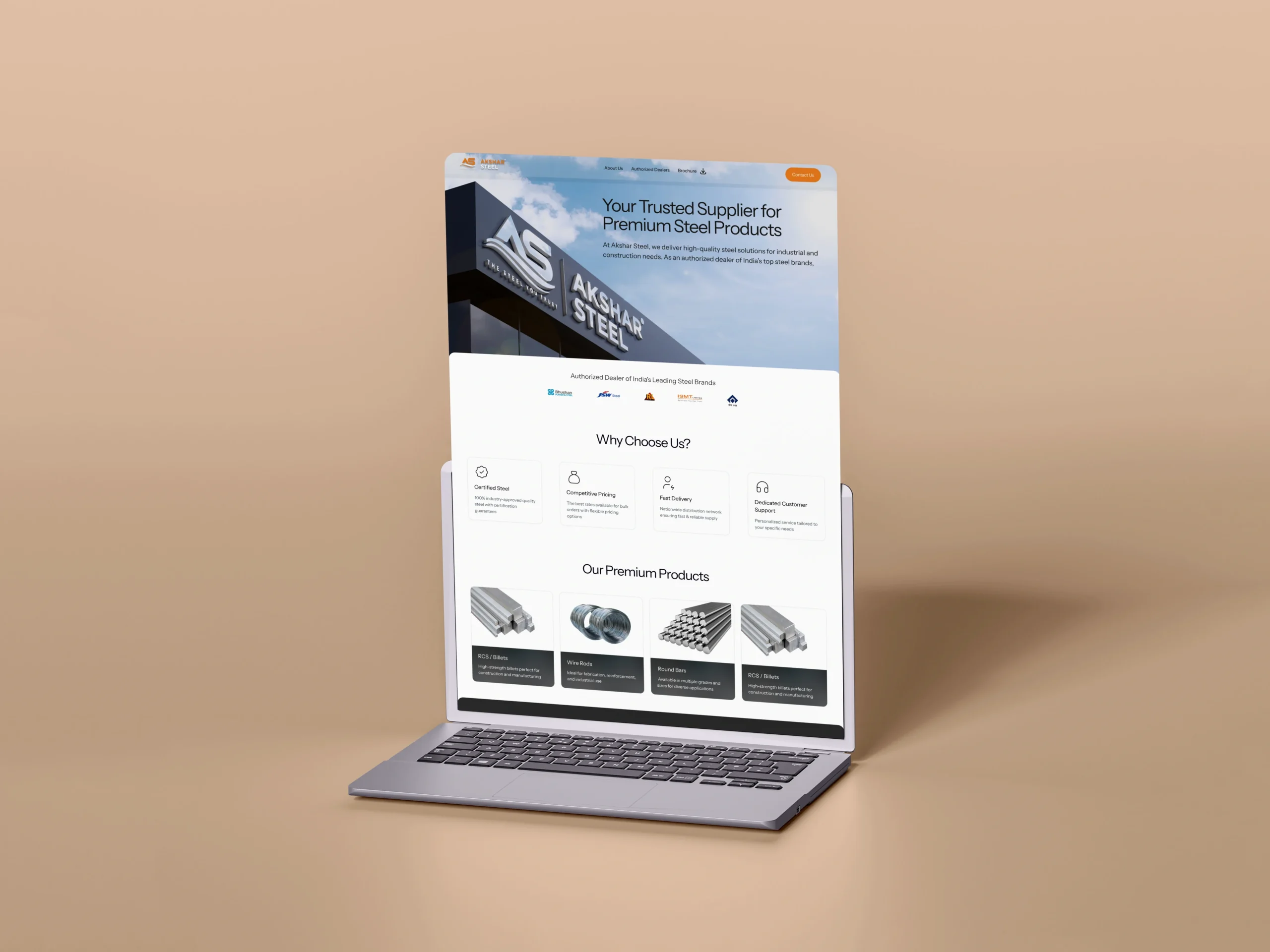 Trusted Steel, Stronger Digital Presence – Akshar Steel Case Study