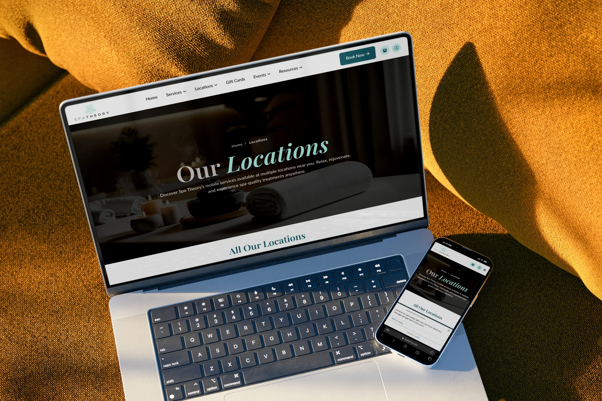 Spa Booking Website Development,spa website development,booking website WordPress