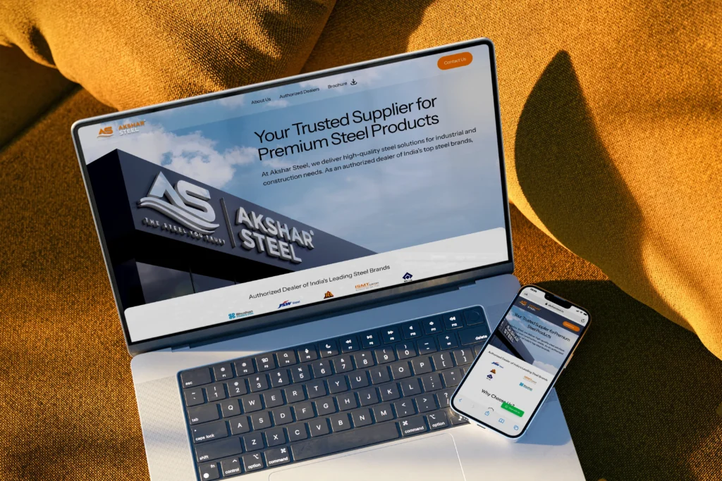 Trusted Steel, Stronger Digital Presence – Akshar Steel Case Study