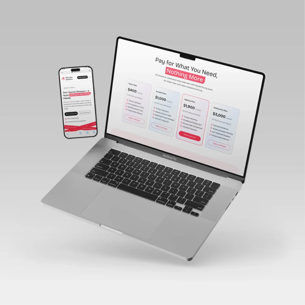 Unlimited White Label Service Website Case Study | UI/UX & WordPress Development unlimited white label