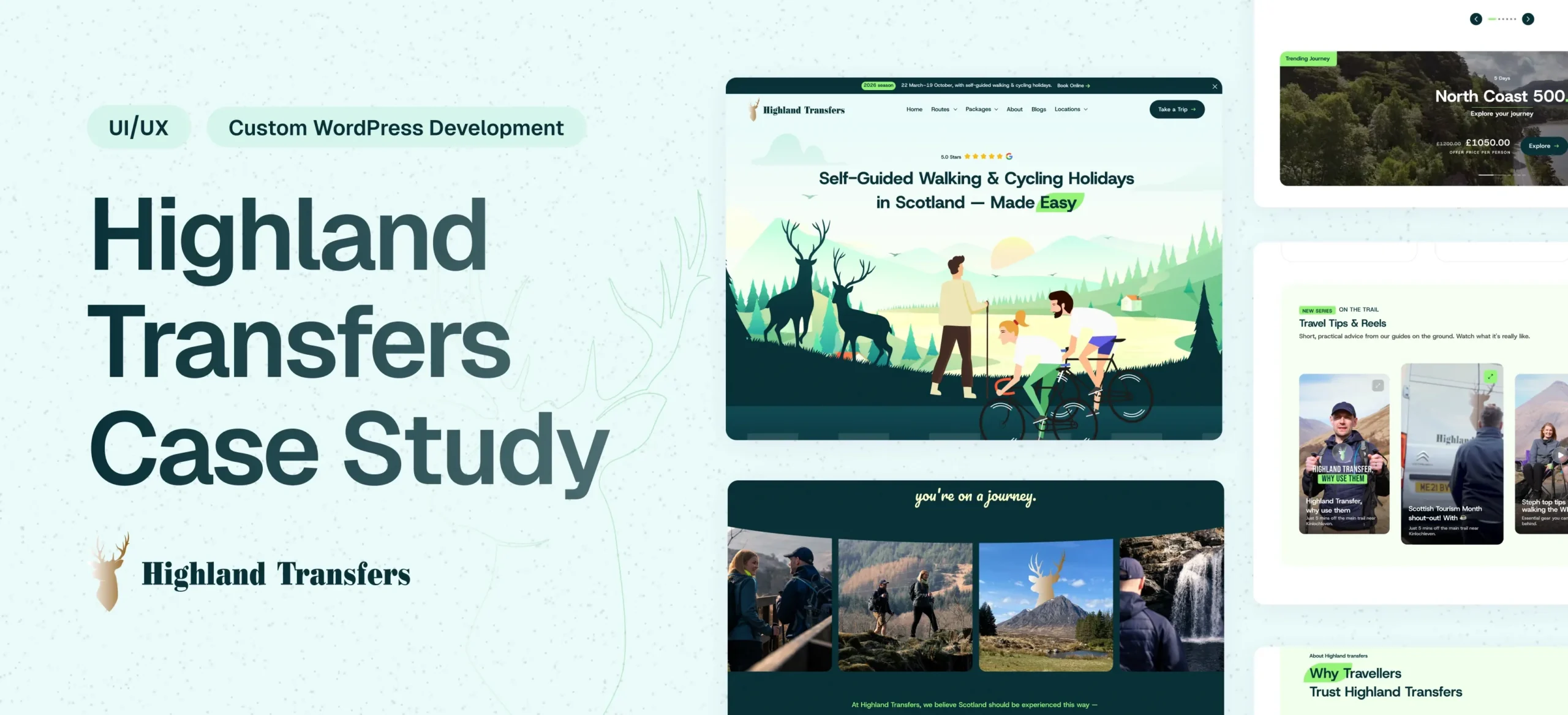 Highland Transfers Website Redesign & Development & SEO Optimization